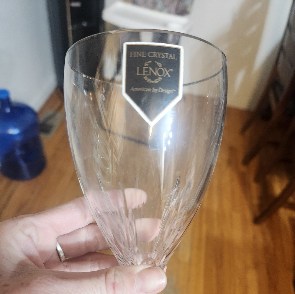 Crystal wine glass